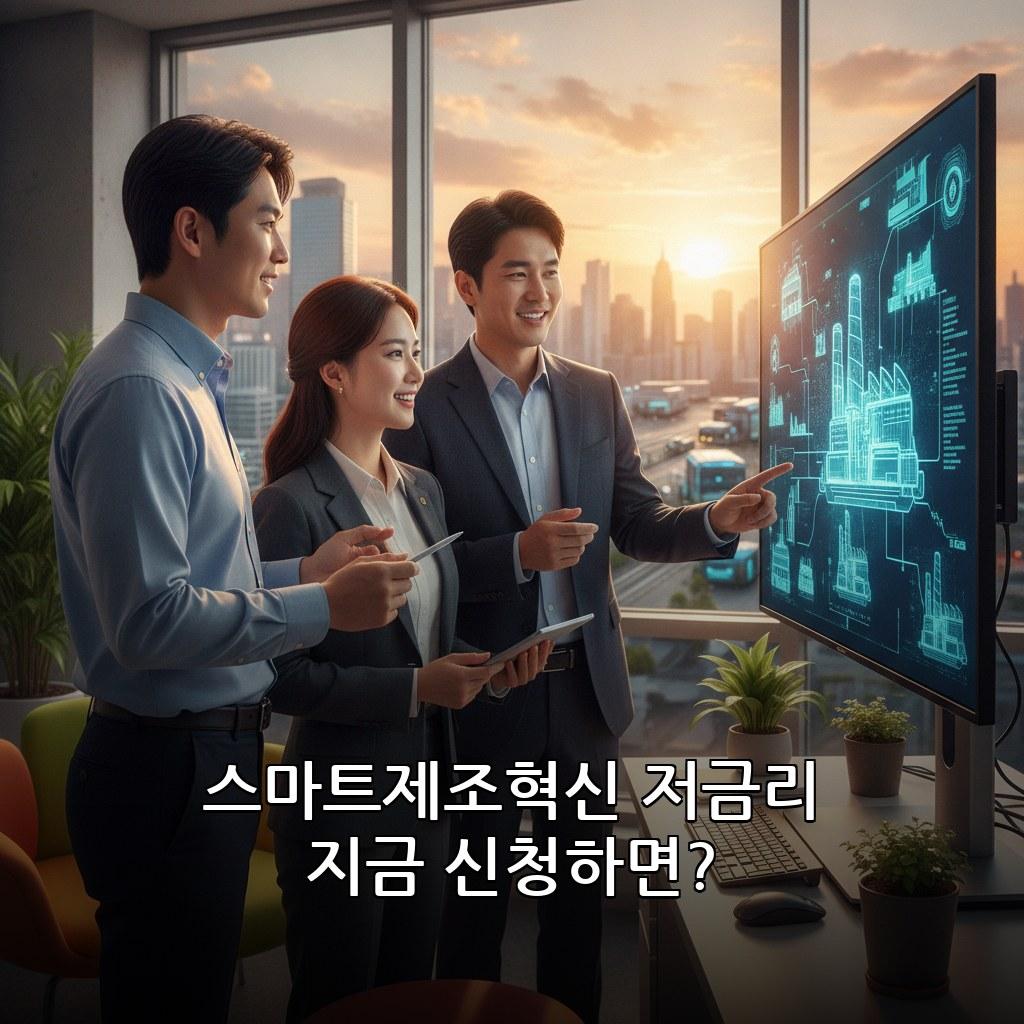 중소기업 스마트제조혁신 설비투자 저금리 대출 신청 방법 및 조건 관련 이미지