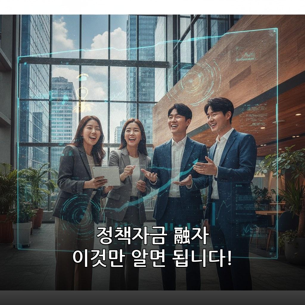 중소기업 정책자금 융자 직접대출 신청 방법 및 조건 관련 이미지
