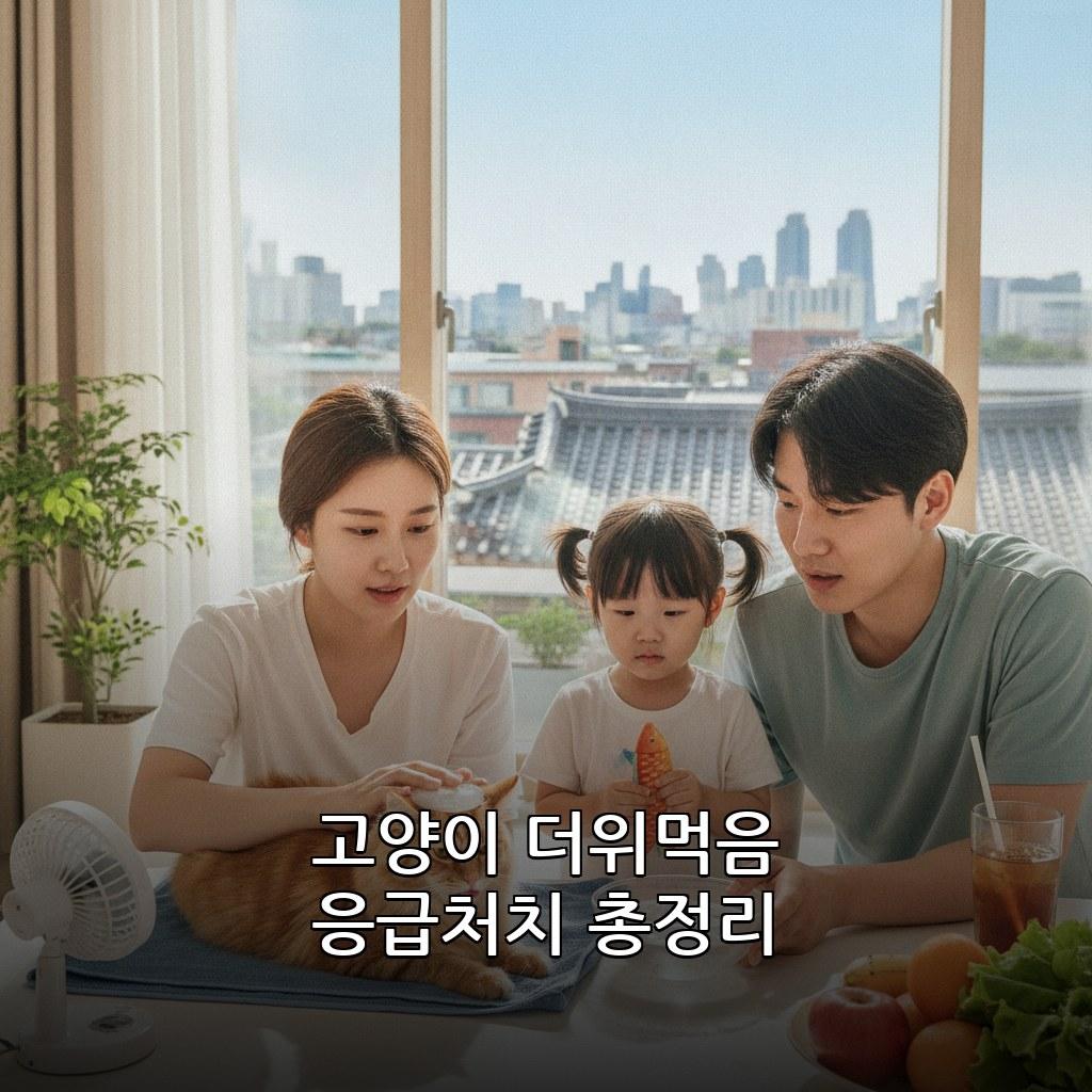 여름 고양이 더위 먹었을 때 증상 및 집에서 응급처치 방법 관련 이미지