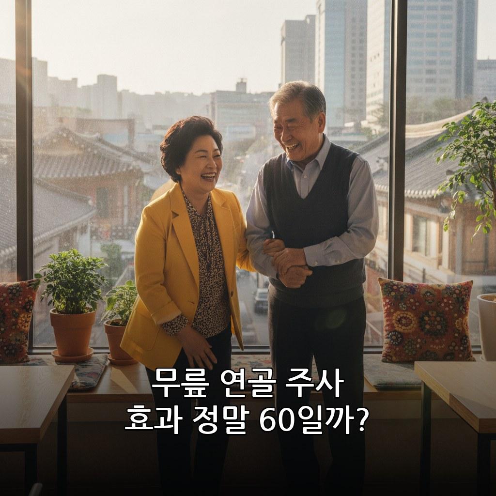 60대 무릎 연골 주사 효과 얼마나 지속되나 2026 관련 이미지