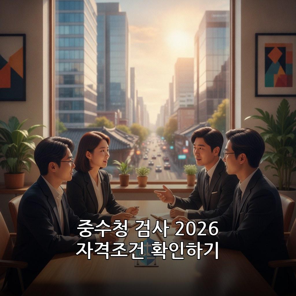 중수청 검사 수사관 특례임용 지원 자격 조건 2026 관련 이미지