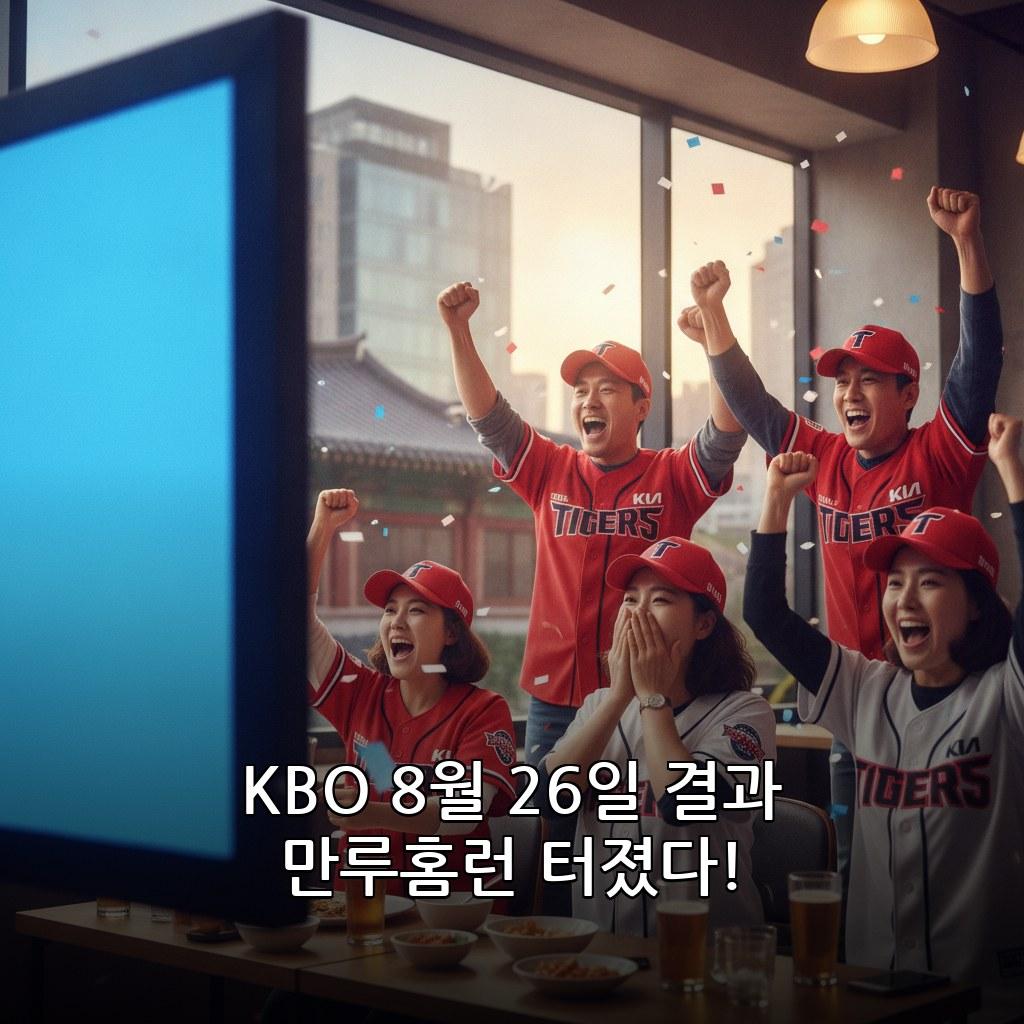 KBO 오늘 경기 결과 8월 26일 2026 KIA 만루홈런 관련 이미지