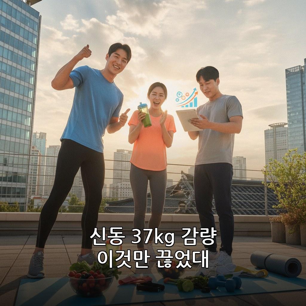 신동 37kg 감량 방법 식단 운동 루틴 2026 관련 이미지