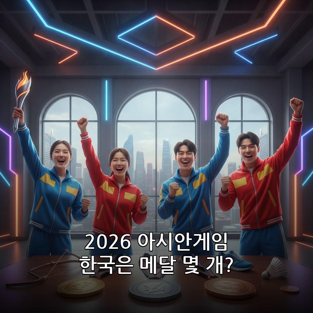 2026 아시안게임 한국 선수단 일정 종목별 메달 전망 관련 이미지
