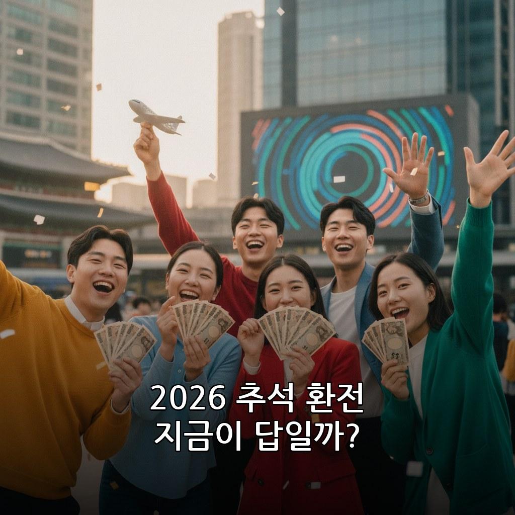 2026 추석 연휴 엔화 환전 지금 해야 하나 일본 여행 환율 전망 관련 이미지
