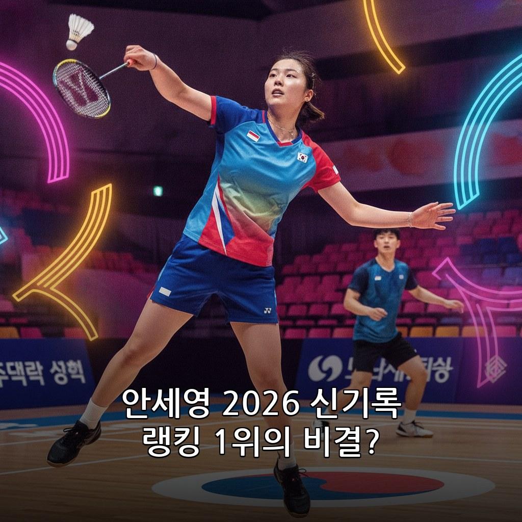 안세영 세계신기록 2026 배드민턴 랭킹 1위 유지 방법 및 훈련 루틴 관련 이미지