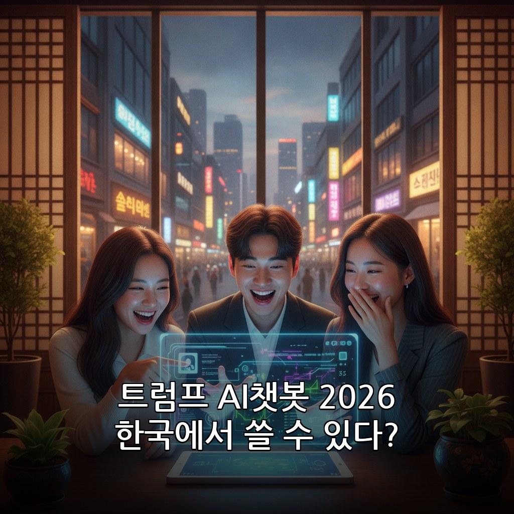 트럼프 미국 정부 AI챗봇 한국 서비스 이용 방법 2026 관련 이미지