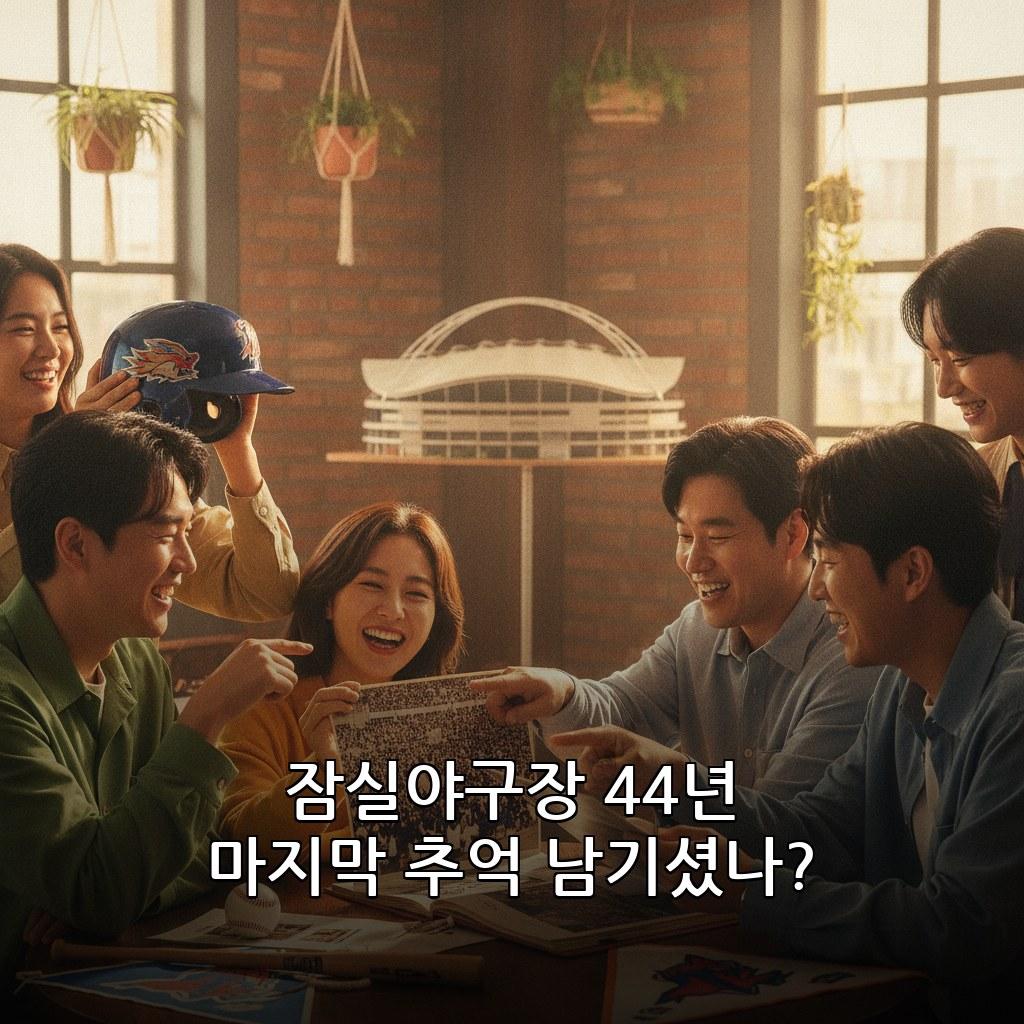 잠실야구장 마지막 경기 추억 44년 역사 폐장 이후 일정 2026 관련 이미지