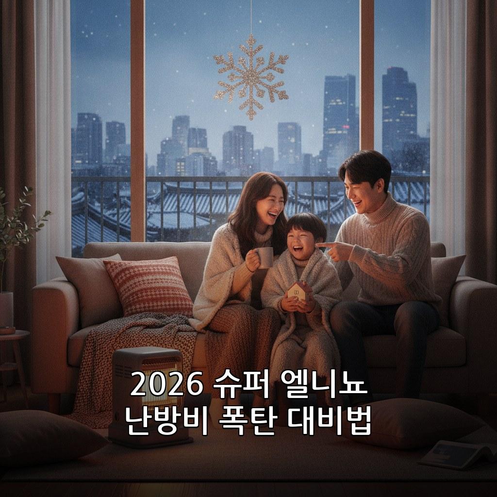 슈퍼 엘니뇨 겨울 한파 대비 난방비 절약 방법 2026 관련 이미지