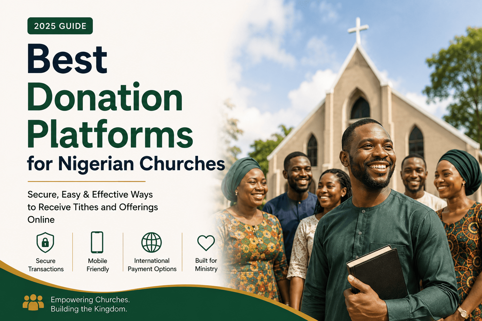 Comparison chart of donation platforms for Nigerian churches