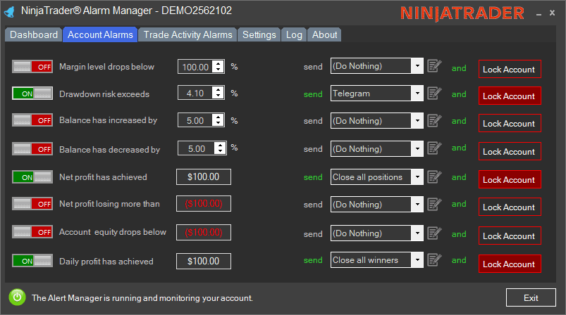 NinjaTrader Account Protection