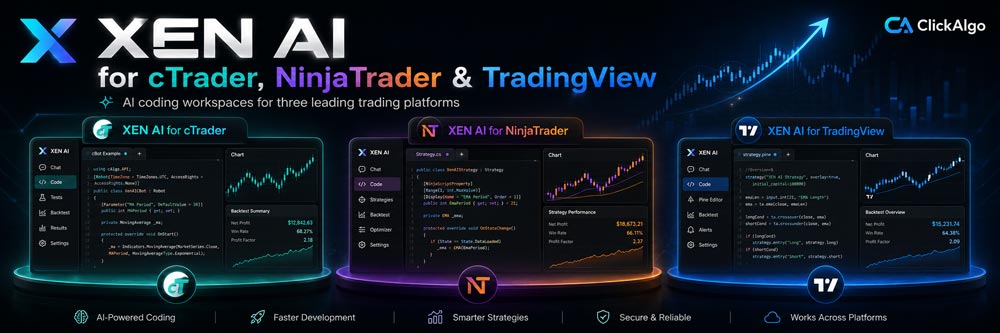 Build cTrader, NinjaTrader, TradingView Strategies Using AI