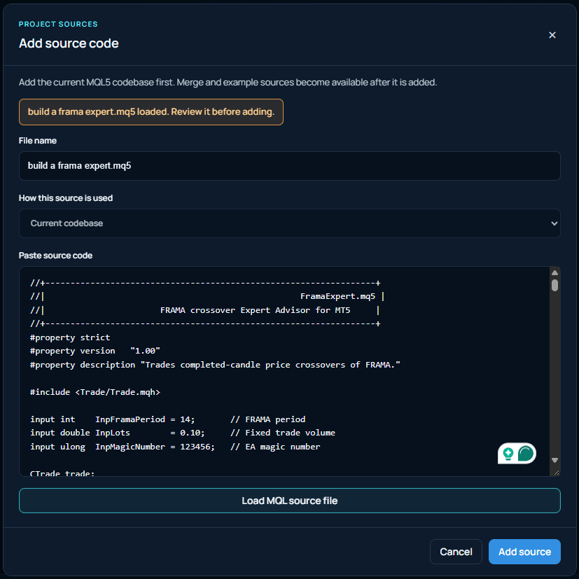 Trading strategy converted into an MQL5 Expert Advisor