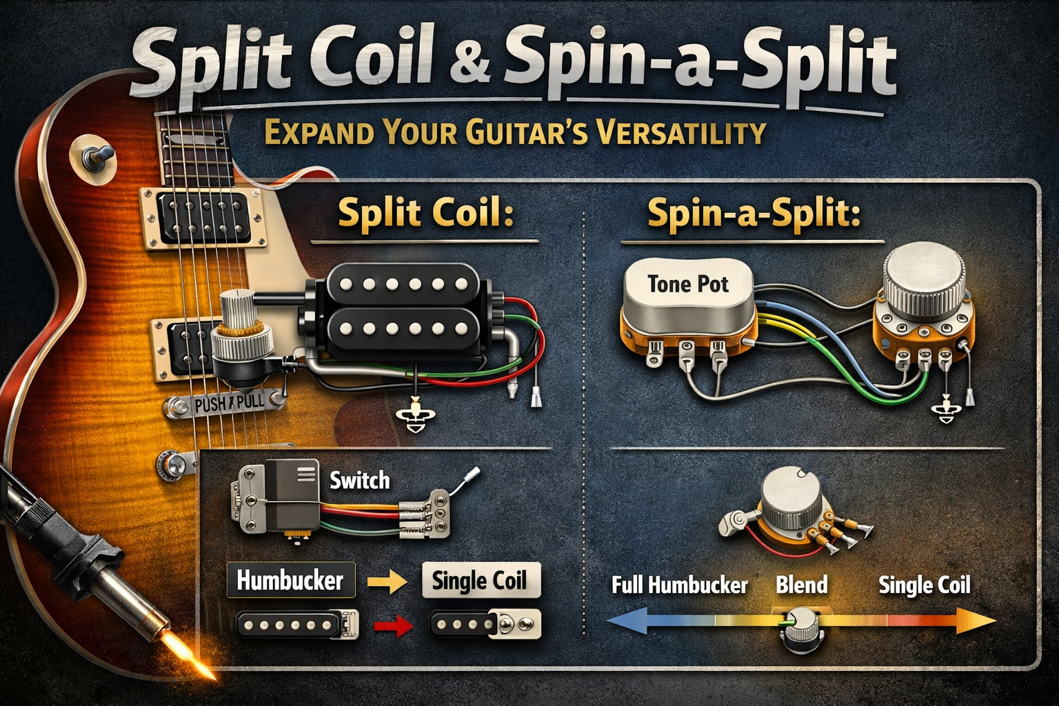 Split Coil and Spin-a-Split – Expand Your Guitar's Versatility