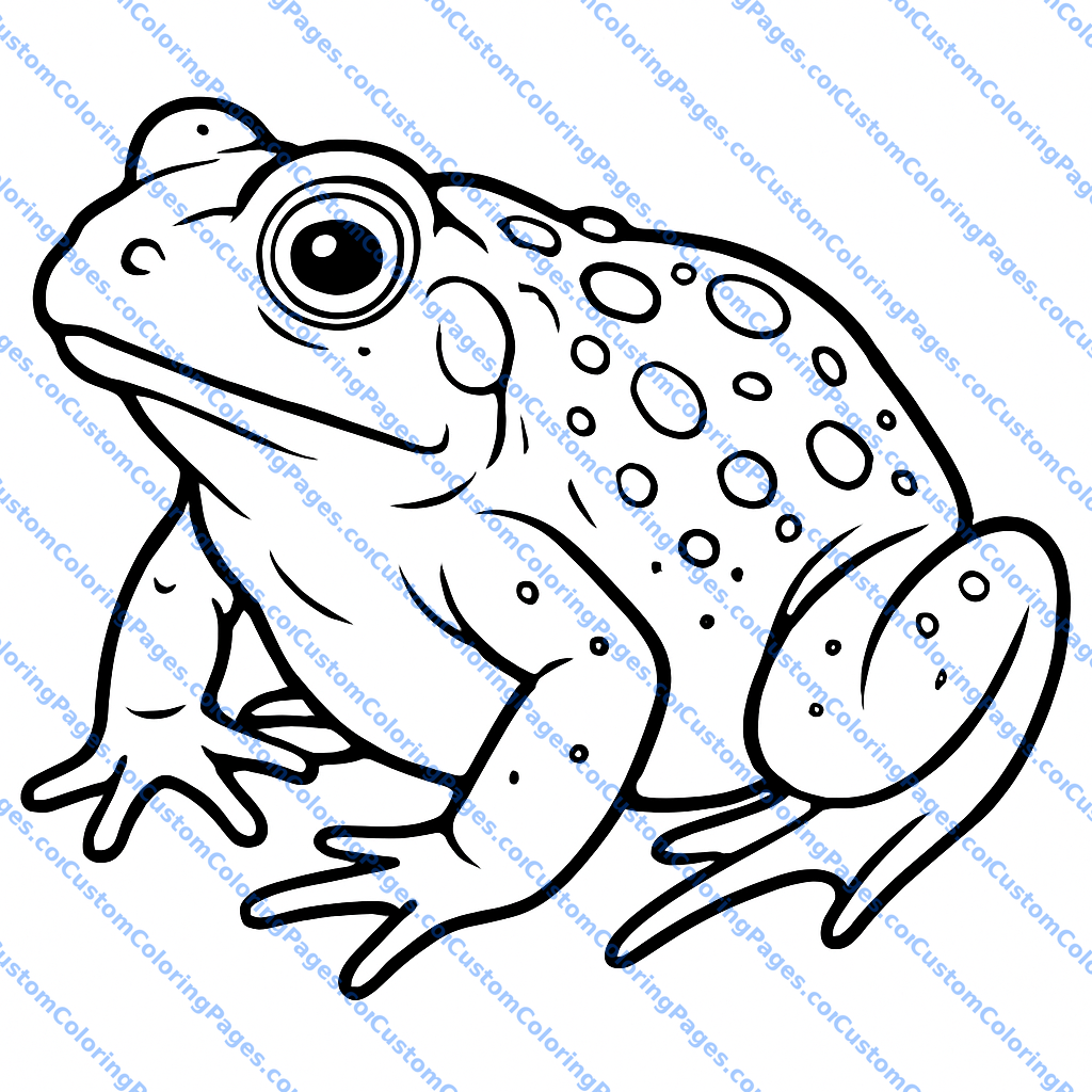 Toad - Free Printable Coloring Page - Free Coloring Page