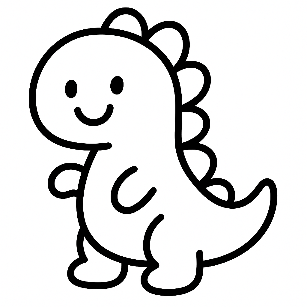 dino - Free Coloring Page