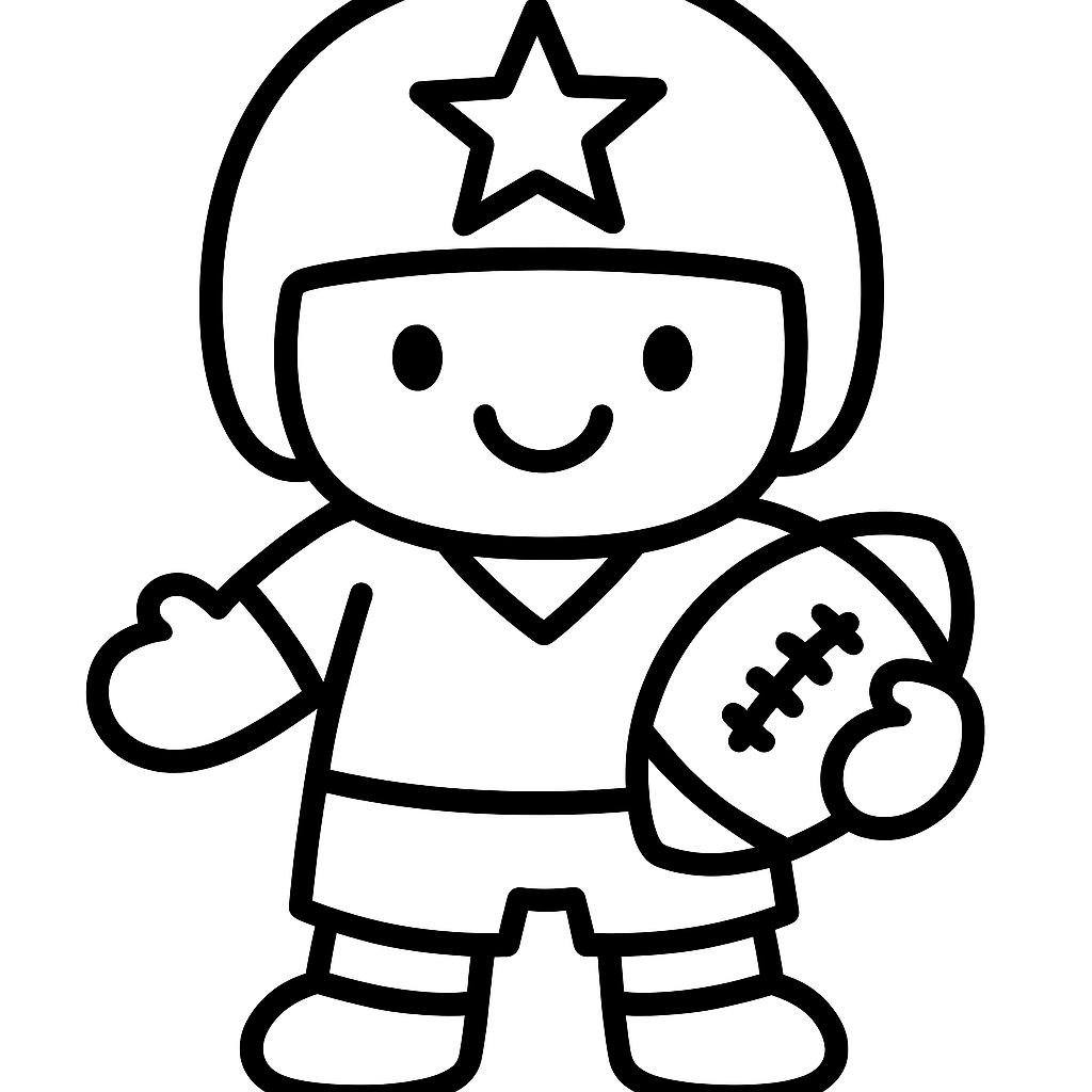 Dallas Cowboys - Free Coloring Page