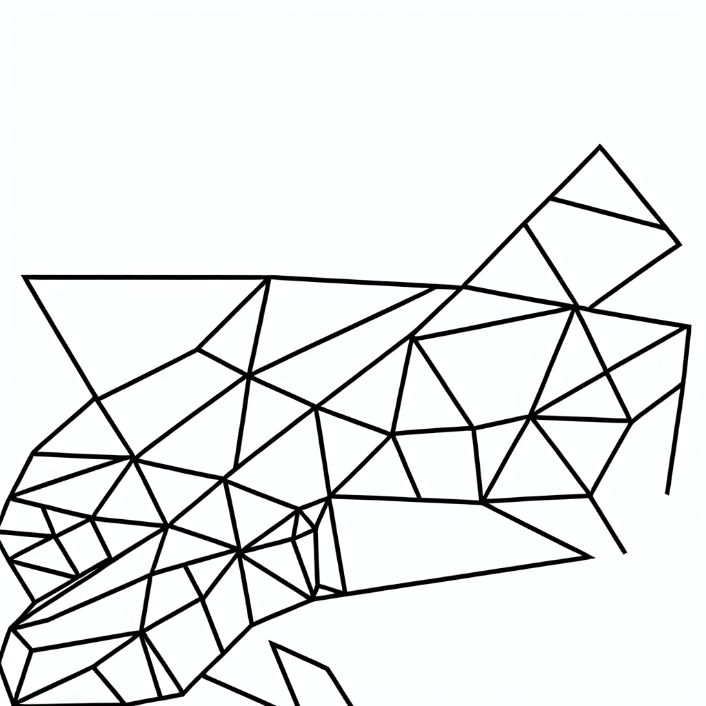 Geometric adult coloring page - Free Coloring Page