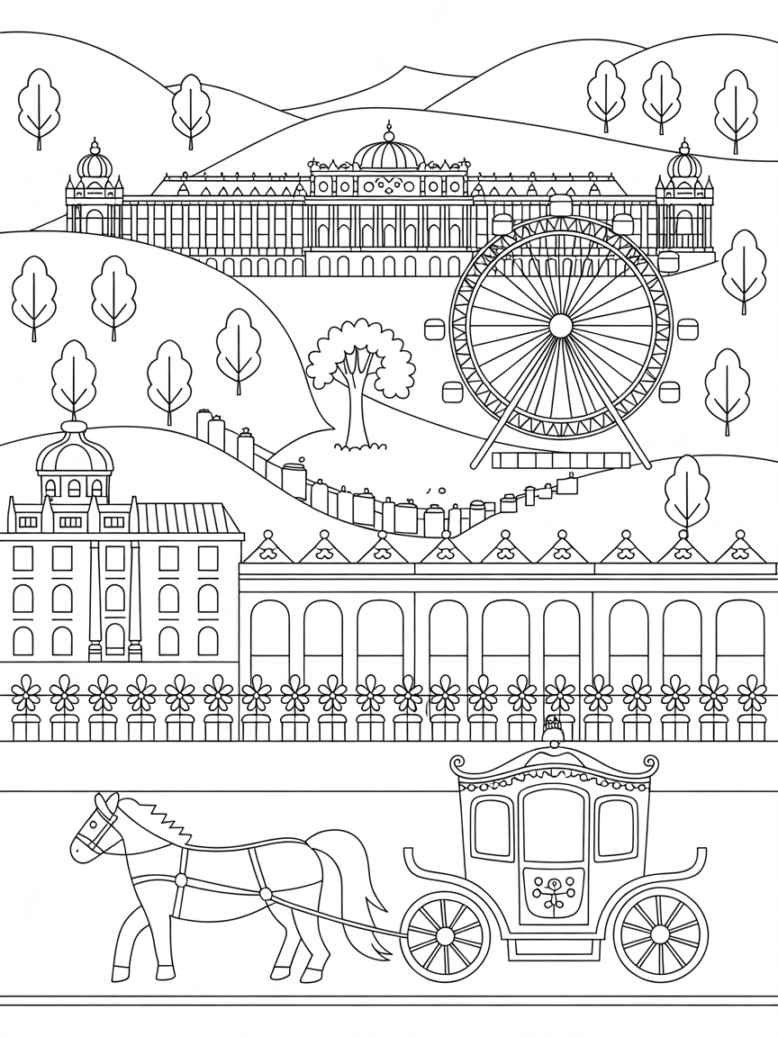 Vienna - Free Printable Coloring Page - Free Coloring Page