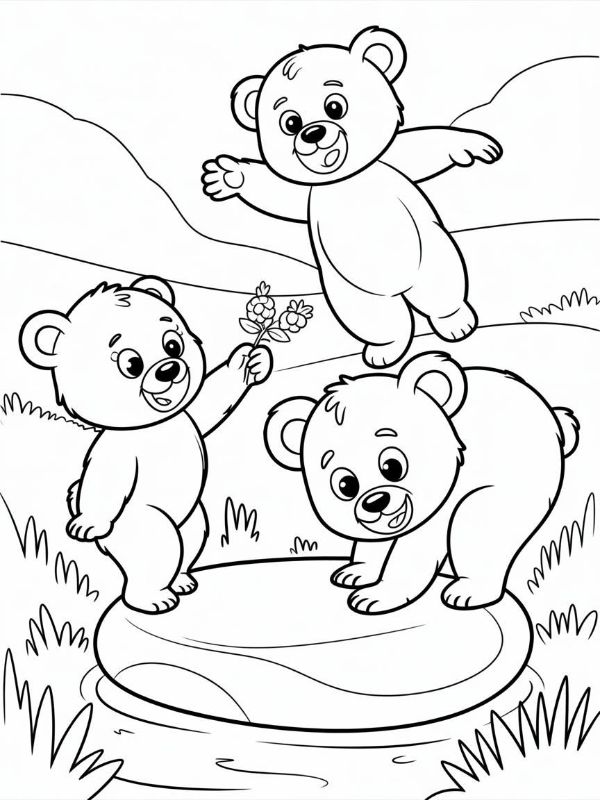 balancing - Free Coloring Page