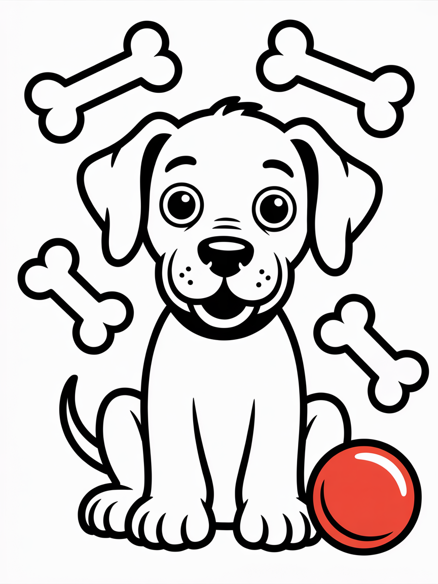 Great dane - Free Coloring Page