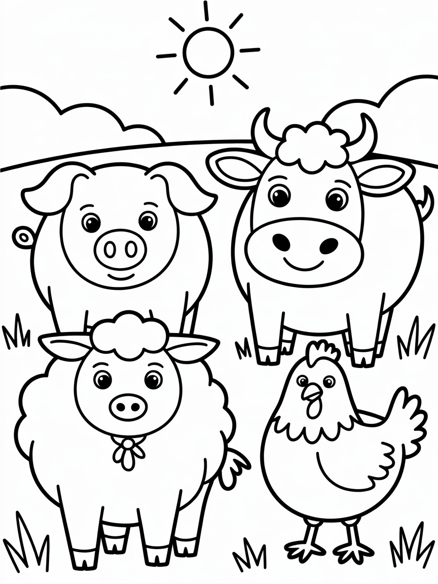 figures - Free Coloring Page