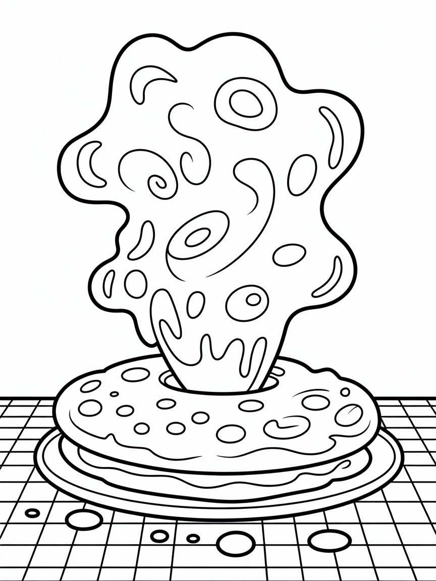 shadow milk cookie - Free Coloring Page