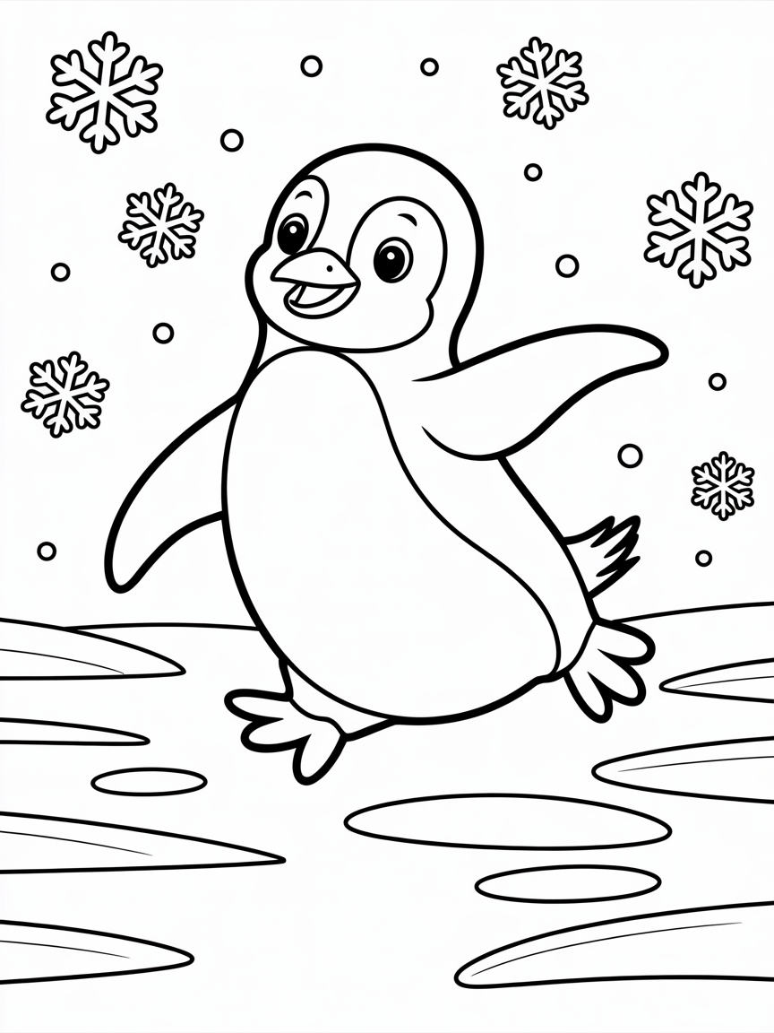 gliding - Free Coloring Page