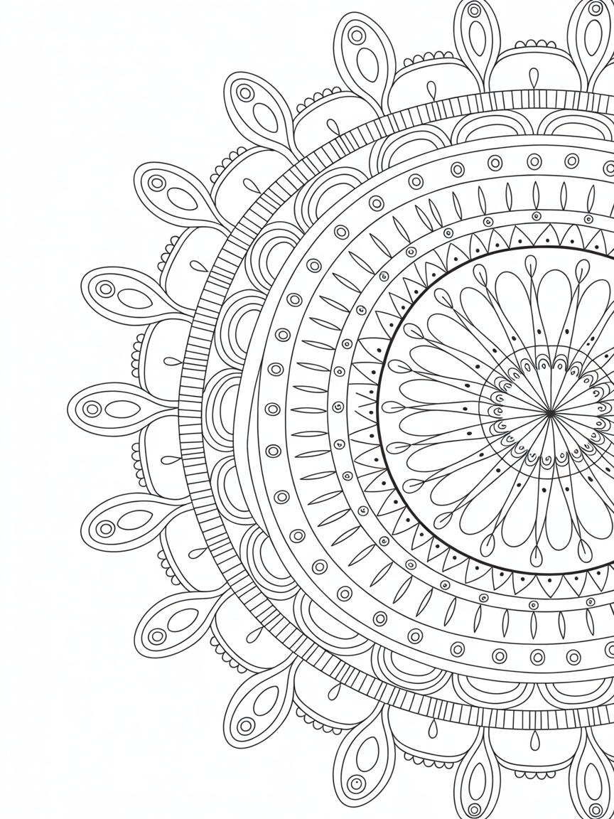 Another mandala - Free Coloring Page