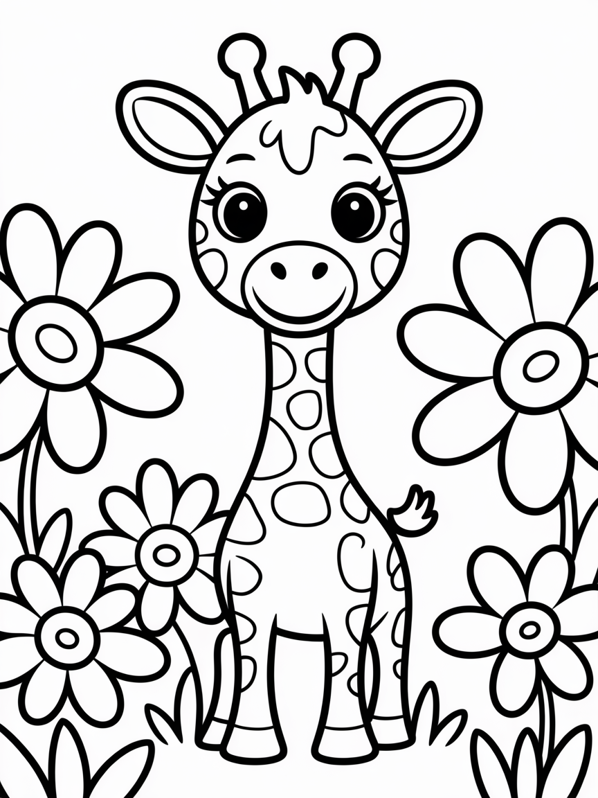 delicate - Free Coloring Page