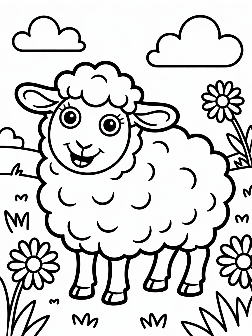 A rely cute coloring page tat l - Free Coloring Page