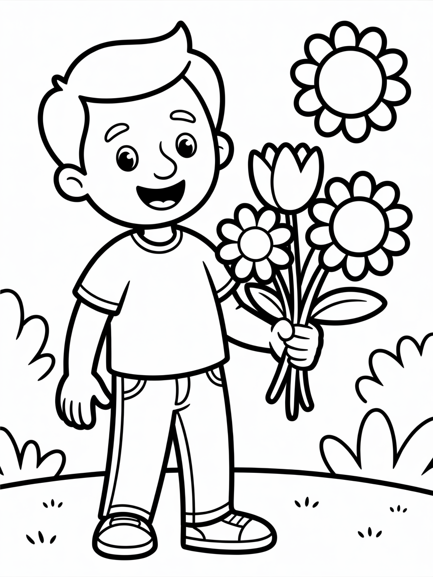 Myhusband - Free Coloring Page