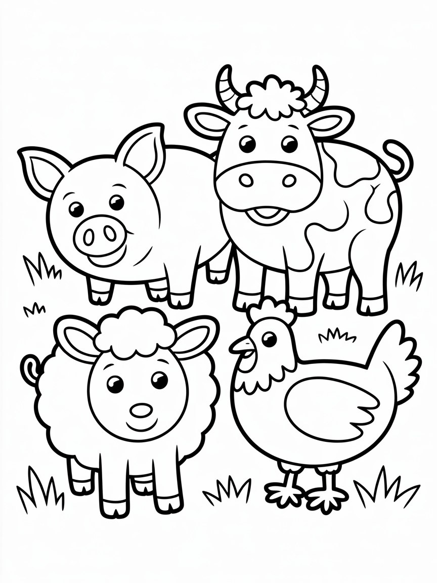 animale - Free Coloring Page