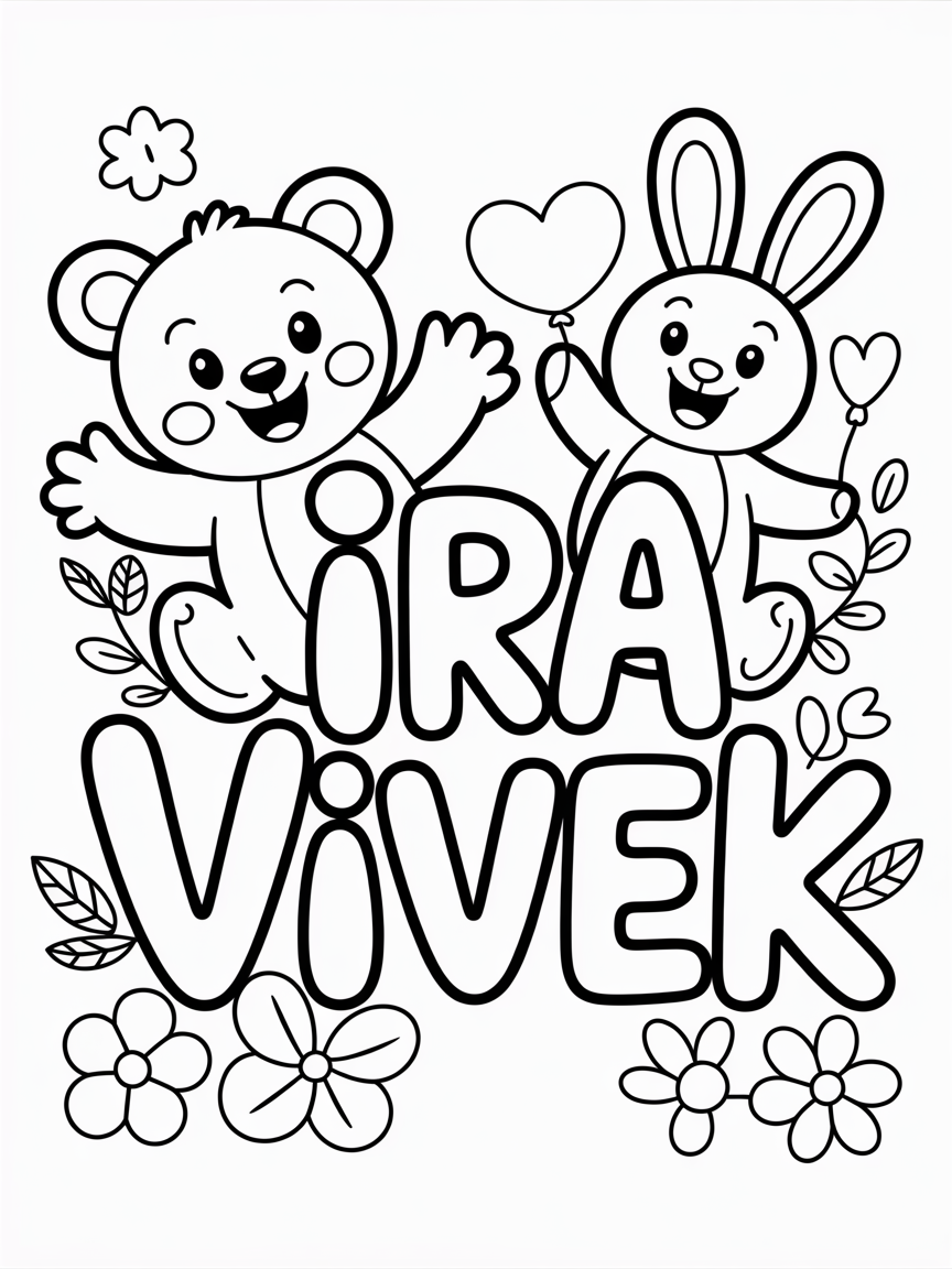 Ira vivek - Free Coloring Page