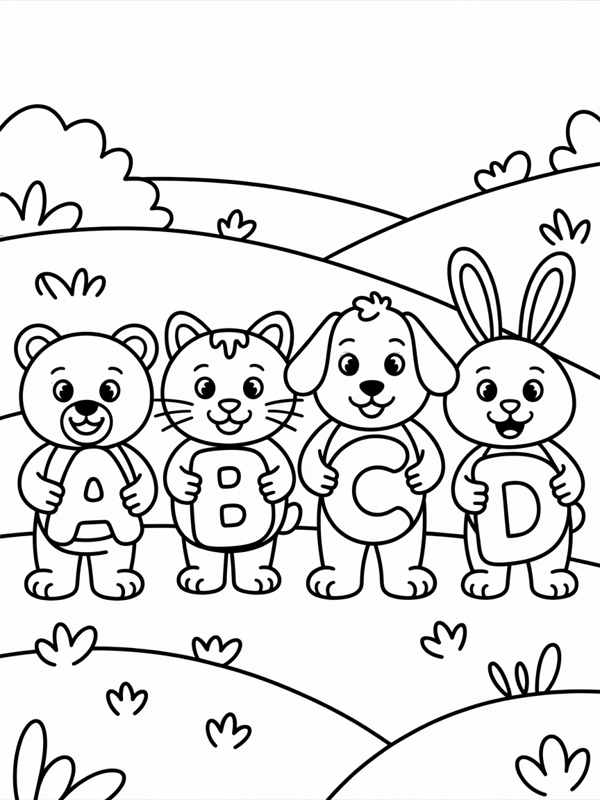 phonics coloring book - Free Coloring Page