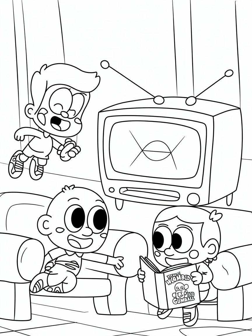 the world of gumball - Free Coloring Page