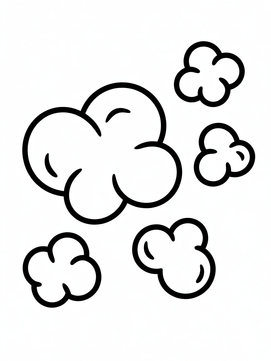 Popcorn - Free Coloring Page