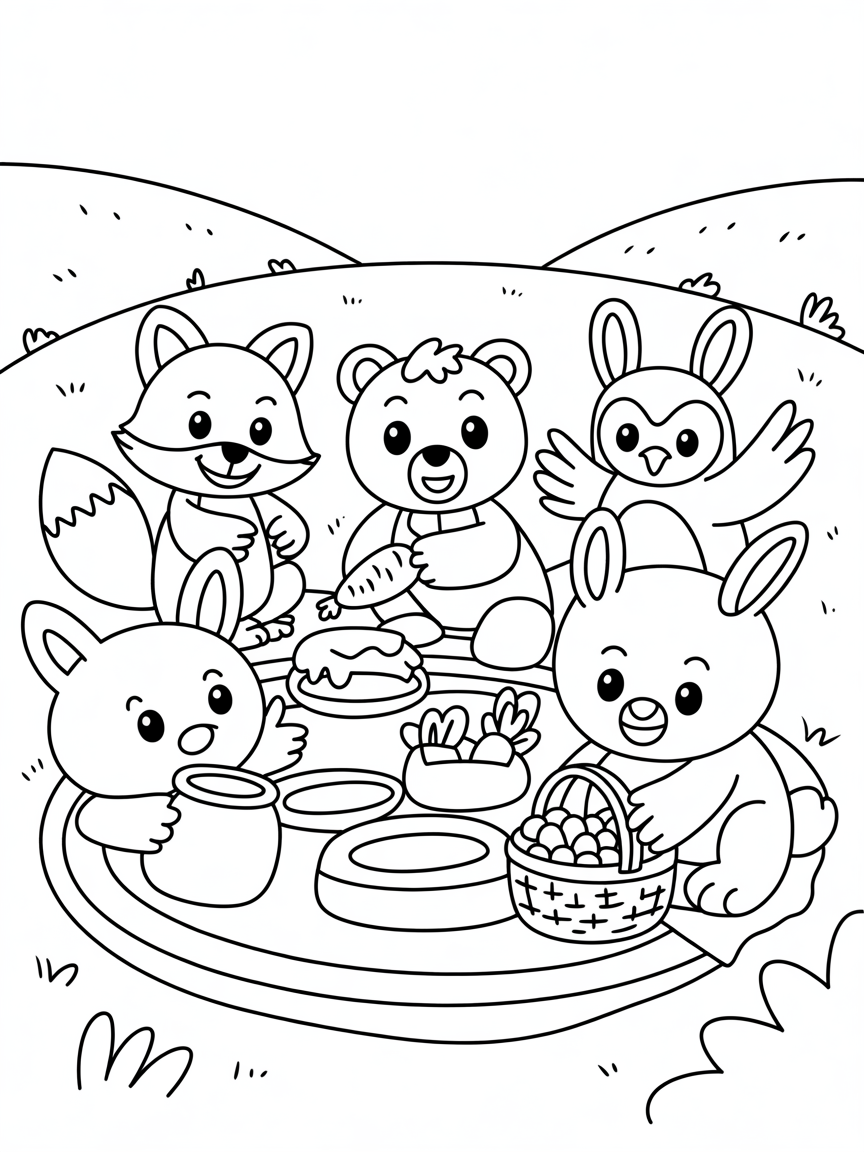 4 - Free Coloring Page
