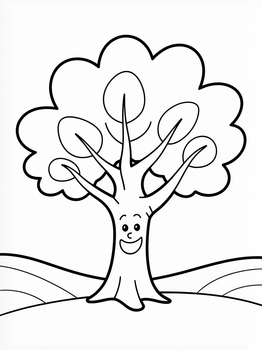 Tree - Free Coloring Page