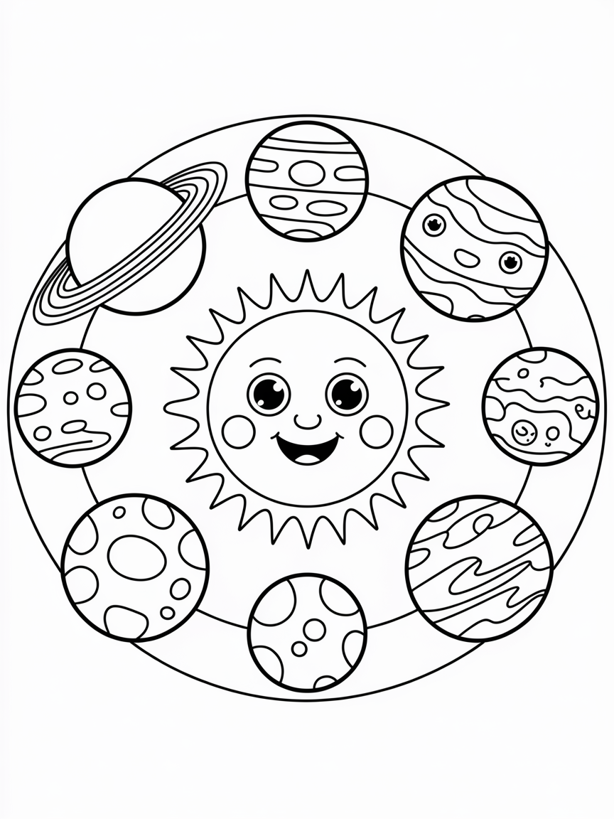 Astronomical phenomenon - Free Coloring Page