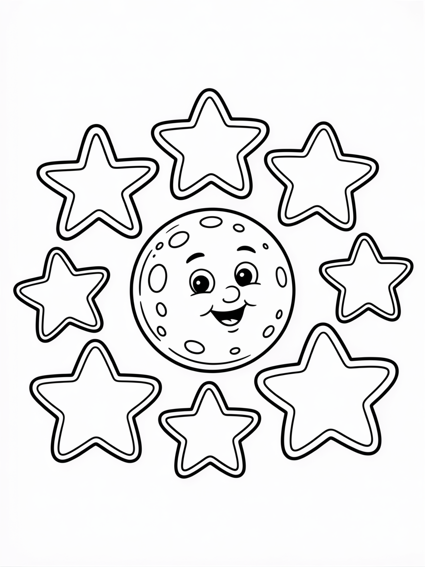 star chart - Free Coloring Page