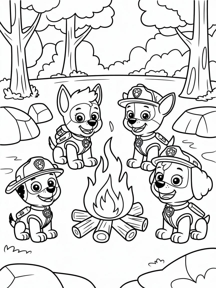 pawpatrol - Free Coloring Page