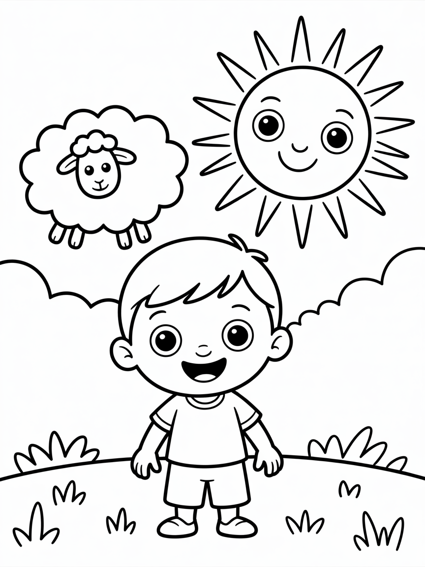 Apoorva - Free Coloring Page