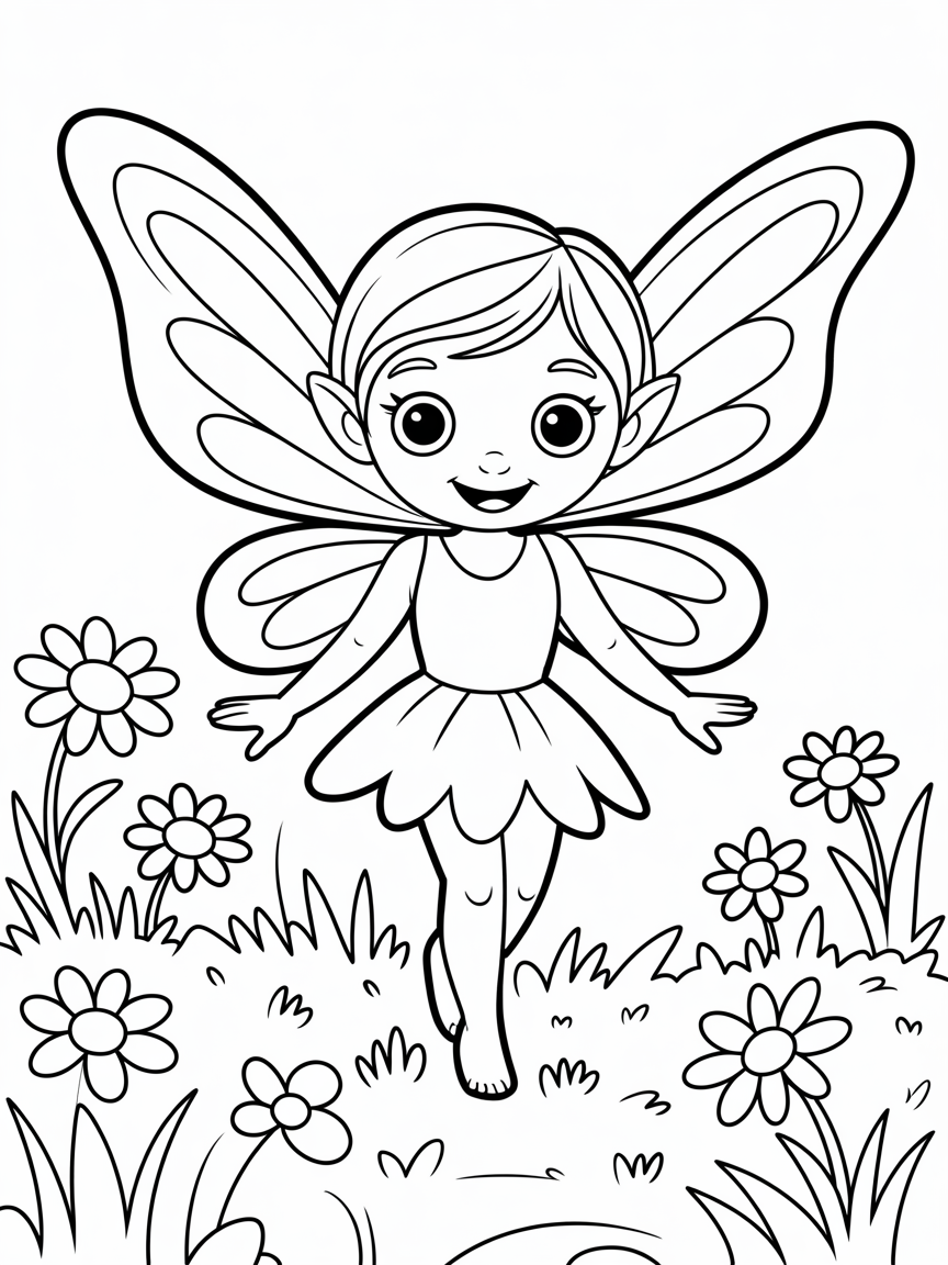 Fairy - Free Printable Coloring Page - Free Coloring Page
