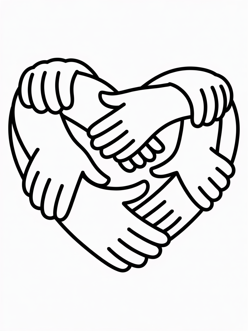 Love - Free Coloring Page