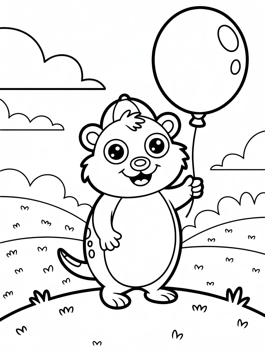 Lemming - Free Coloring Page
