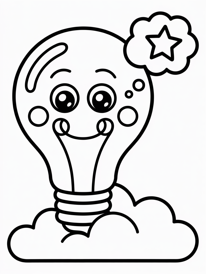 Create an idea - Free Coloring Page