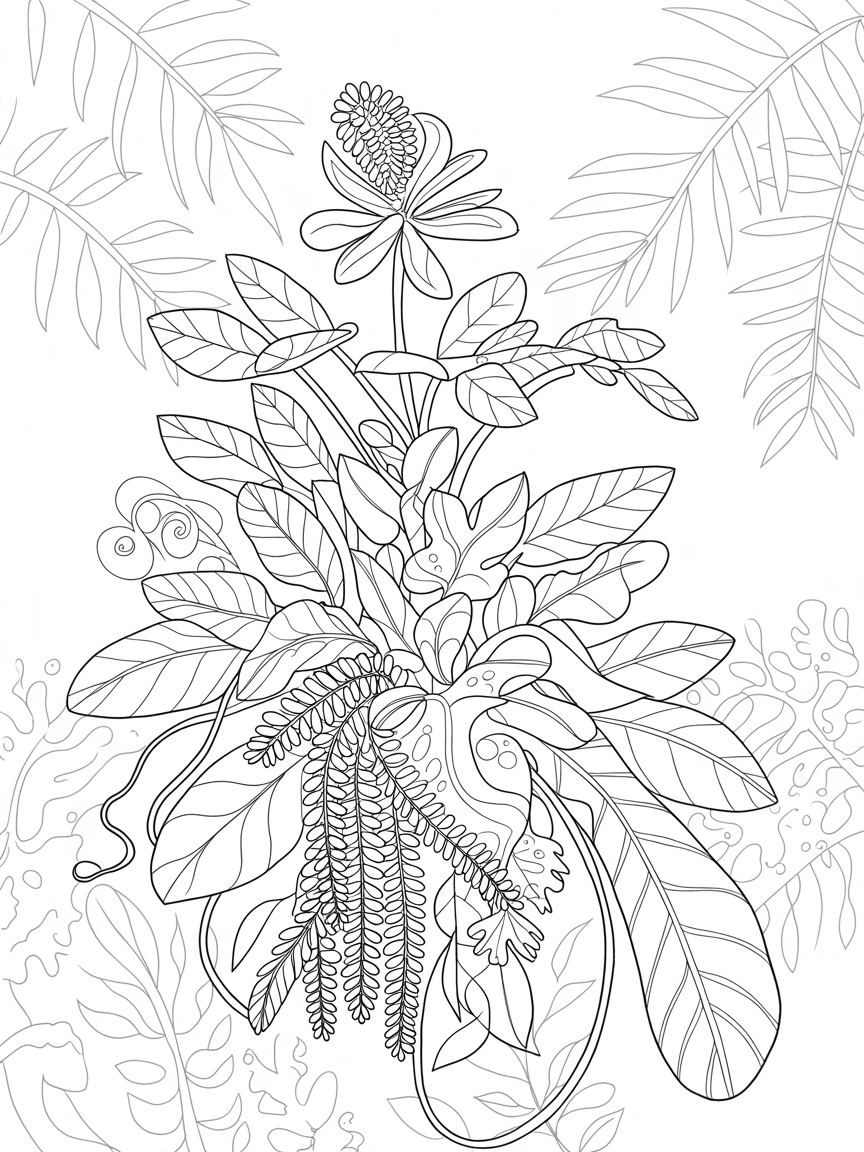 Plant - Free Coloring Page