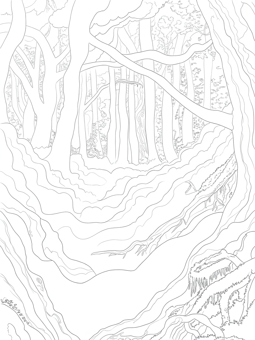 Fog - Free Coloring Page