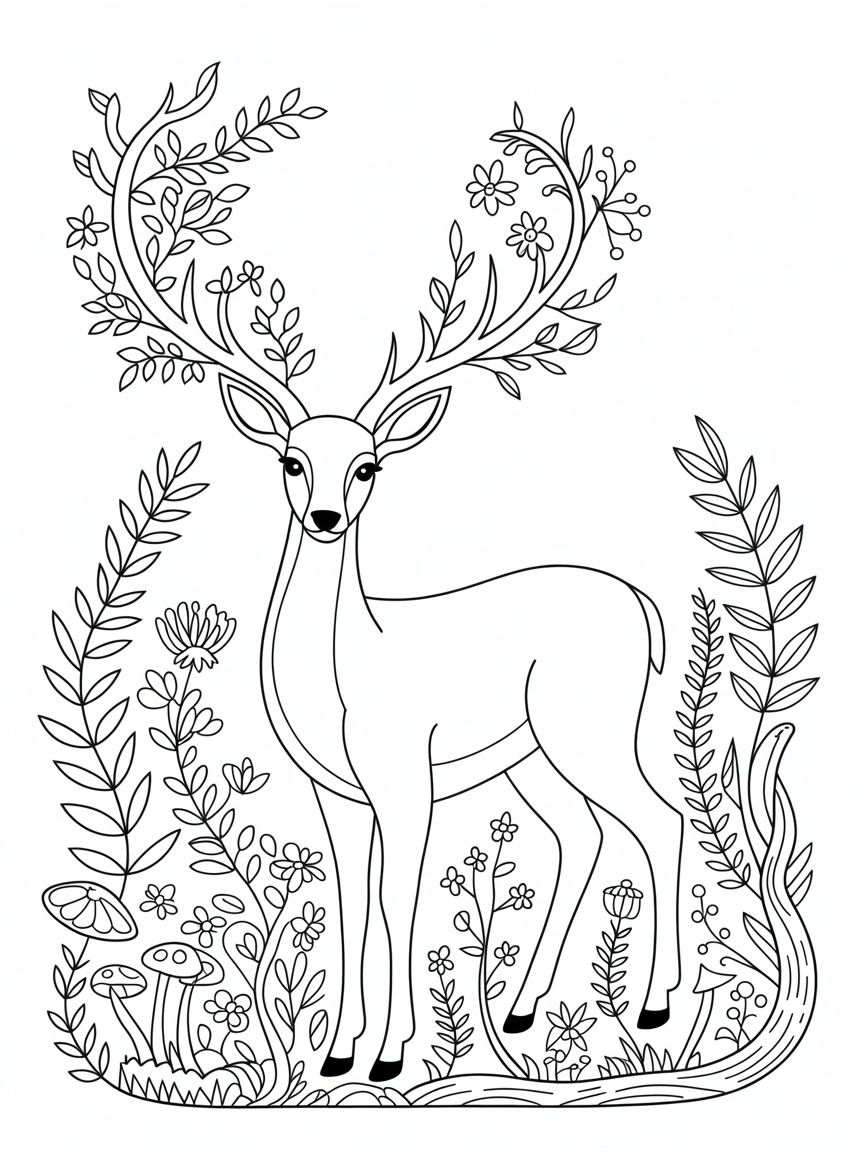 Lily - Free Coloring Page